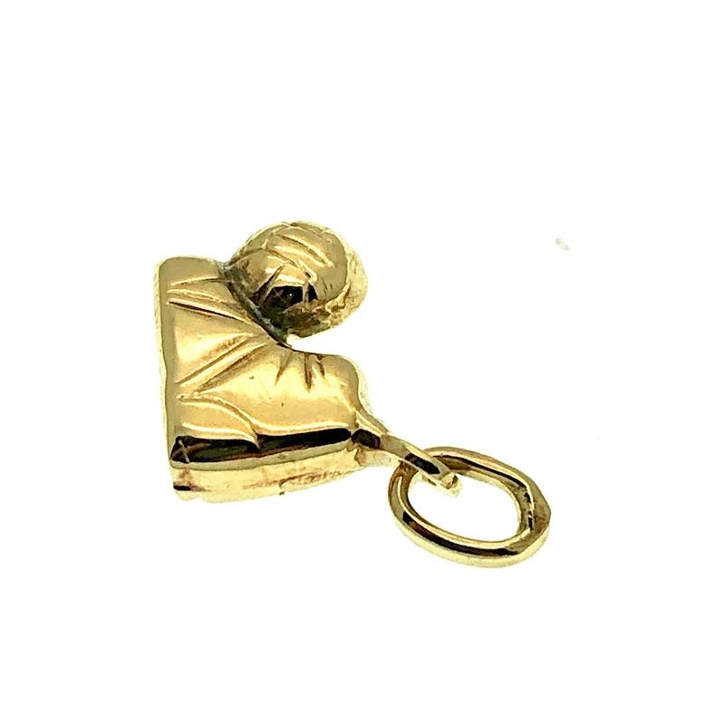 Image 2 of Yellow gold pendant of a football and shoe