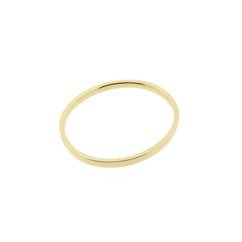 Image 3 of Gold smooth slave bracelet | Ø 65 mm