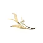 Image 3 of Gold brooch with pearl