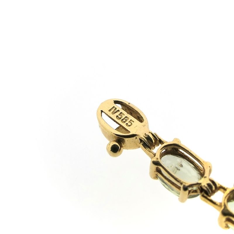 Image 8 of Gold bracelet with colored sapphire | 18.5 cm