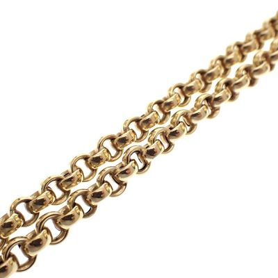 Image 2 of Gold jasseron link necklace | 43 cm