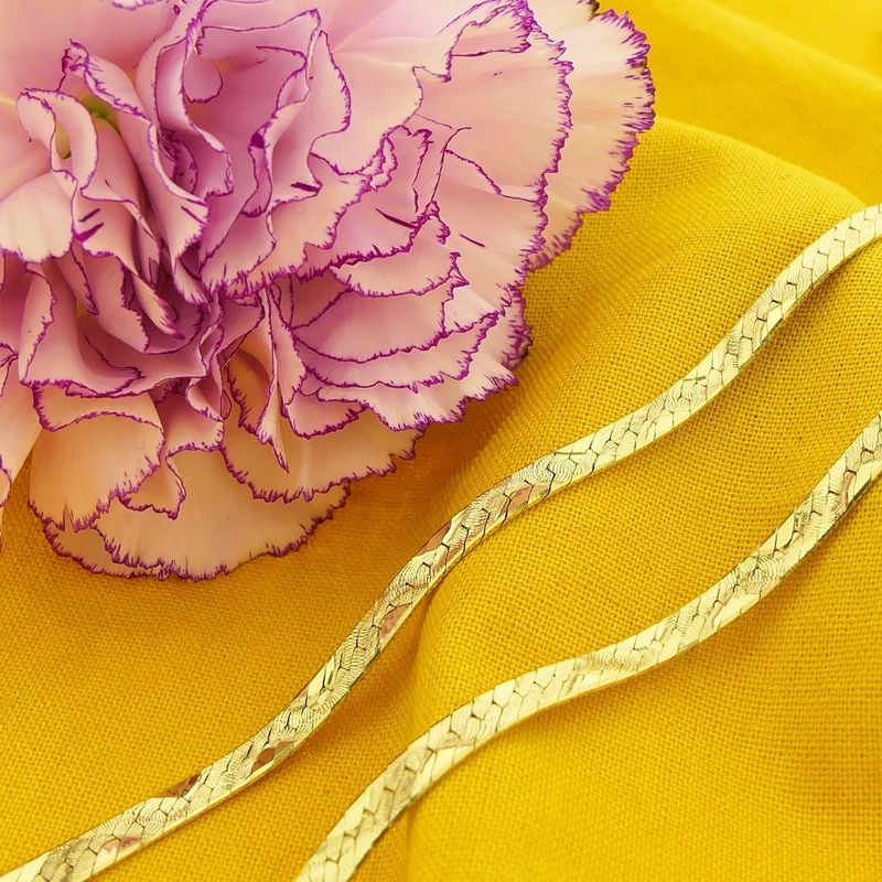 Image 8 of Gold Midas link chain with print