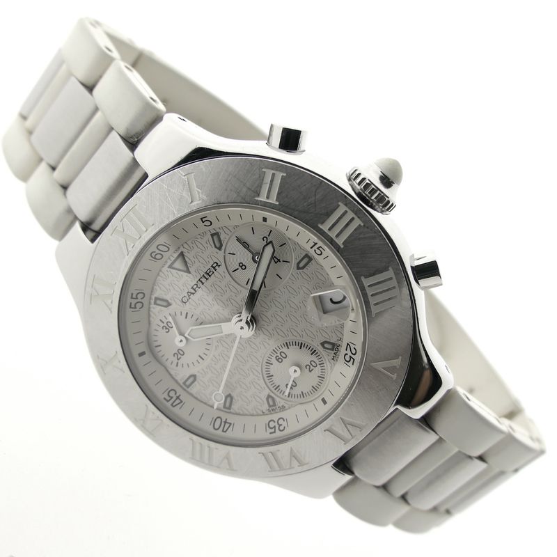 Image 10 of Cartier Chronoscaph 21; Chronograph watch