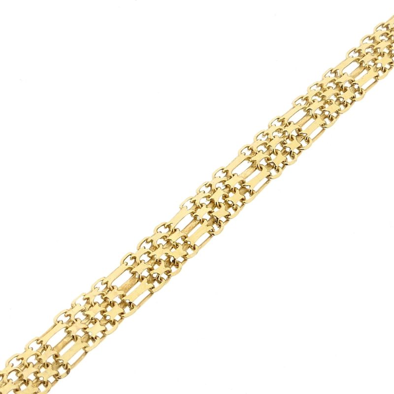 Afbeelding 9 van Gouden fantasie schakelarmband 