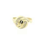Image 3 of Gold ring with diamond; 0.09 ct.