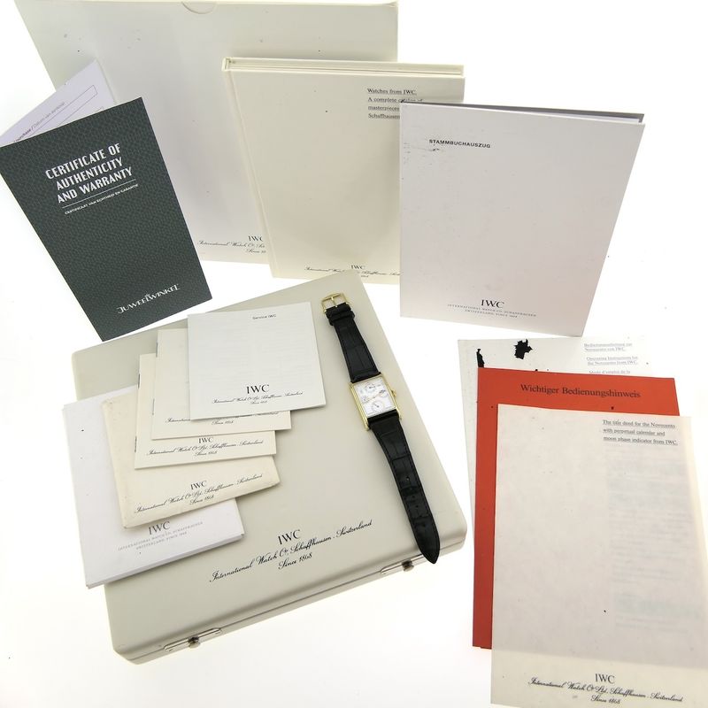 Image 4 of IWC Novecento Perpetual Calendar Moonphase IW3545; 18k. Gold men's watch