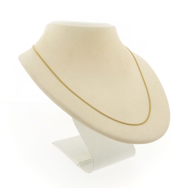 Image 6 of Gold gourmet link chain | 46 cm