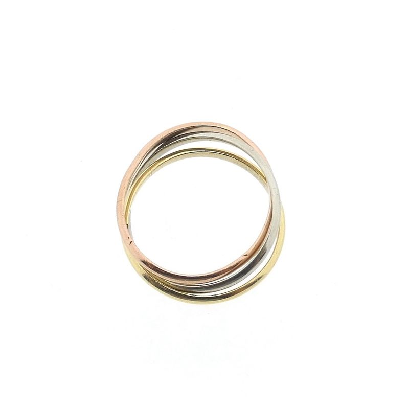 Image 4 of Tricolor gold trinity ring