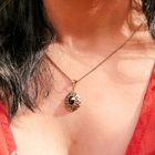Image 4 of Vintage gold pendant with garnet