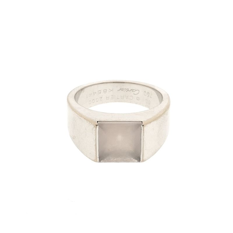 Image 4 of White gold Cartier moonstone ring