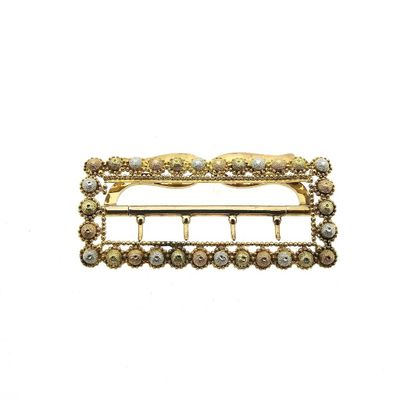 Antique tricolor gold buckle Image 1 of Antique tricolor gold buckle
