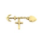 Image 9 of Gold Pendant; Faith, Hope, Love.