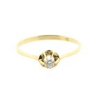 Image 7 of Gold solitaire ring with diamond | 0.03 ct.