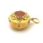 Image 2 of 18K Gold Unique Pendant with Goldstone
