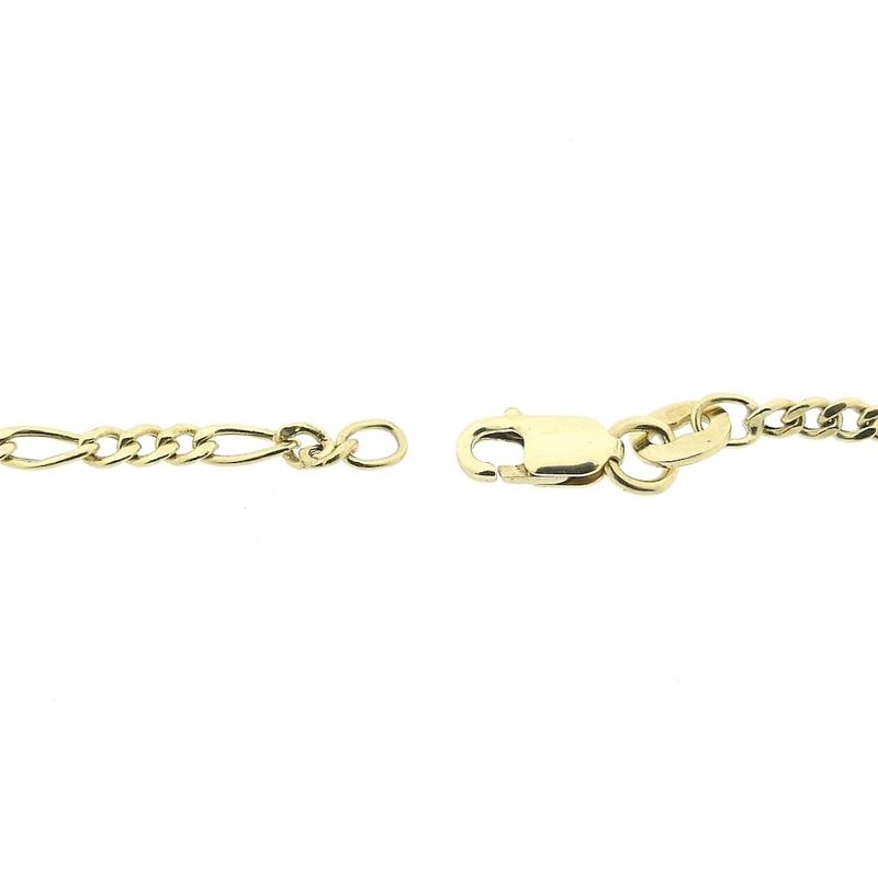 Image 4 of Gold Figaro link bracelet