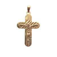 Gold pendant of cross with corpus