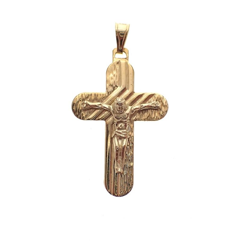 Image 1 of Gold pendant of cross with corpus
