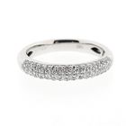 Image 6 of White Gold Pavé Ring with Zirconia