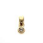 Image 4 of Two-tone gold pendant with 0.07 ct diamond.