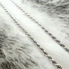 Image 2 of Silver long twisted link necklace | 69.5 cm