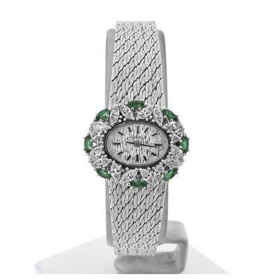 Image 1 of Juvania Geneva 'Cocktail Watch'; 18k white gold women's watch with diamonds and sapphires