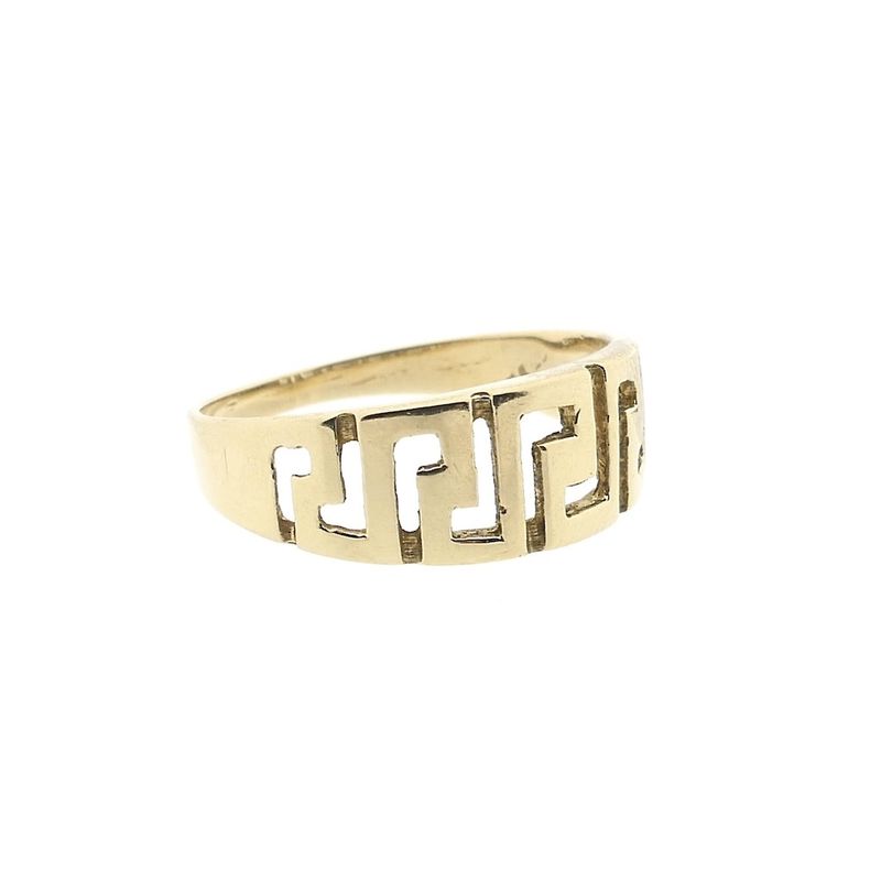 Image 8 of Vintage gold ring with meander pattern