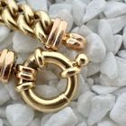 Image 7 of Two-tone gold gourmet link necklace