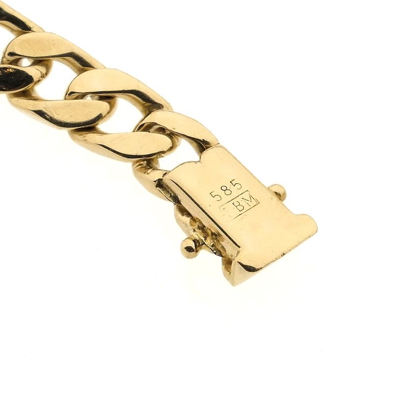 Image 6 of Solid gold gourmet link bracelet | 23.5 cm