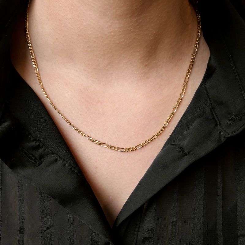 Image 9 of 9 carat Figaro link chain | 51 cm