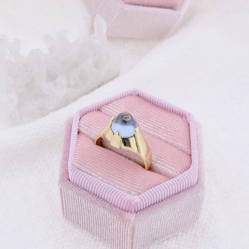 Image 2 of Gold ring with topaz