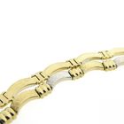 Image 6 of Two-tone gold fantasy link necklace