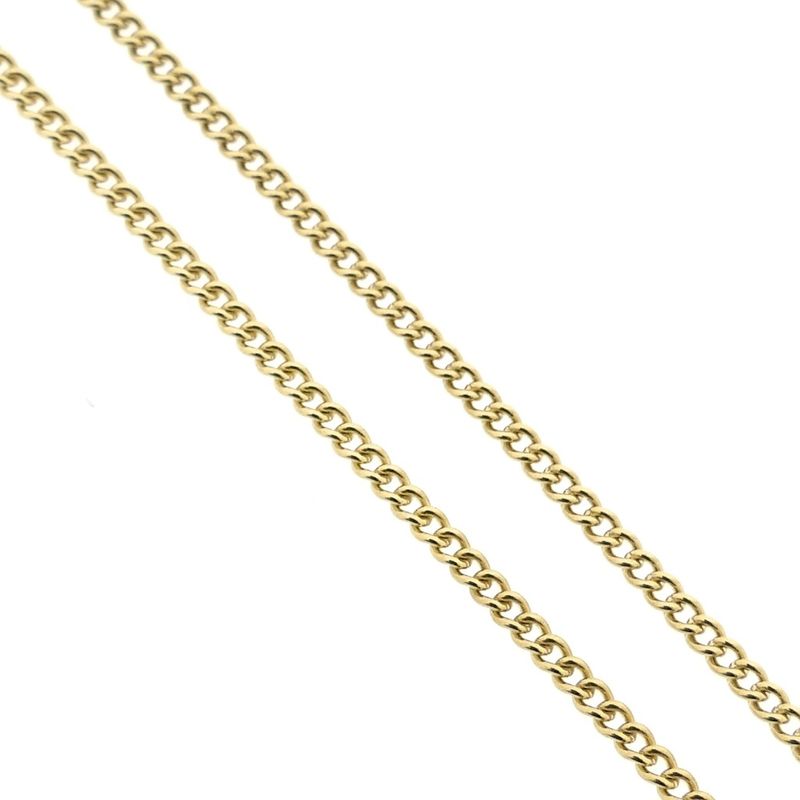 Image 3 of Gold thin gourmet link chain