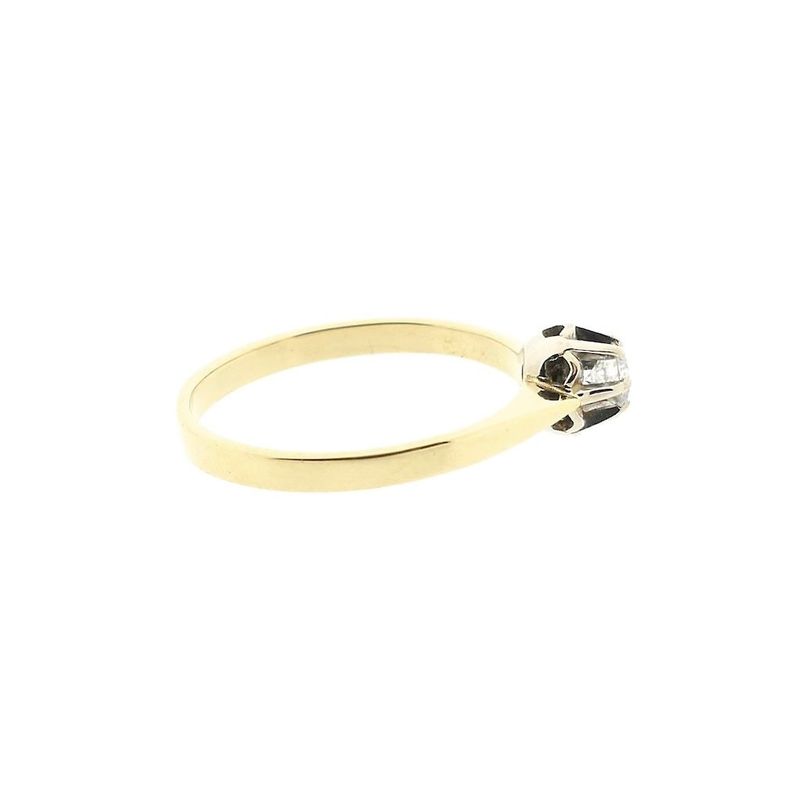 Image 6 of Desiree gold solitaire ring with diamond; 0.14 ct.
