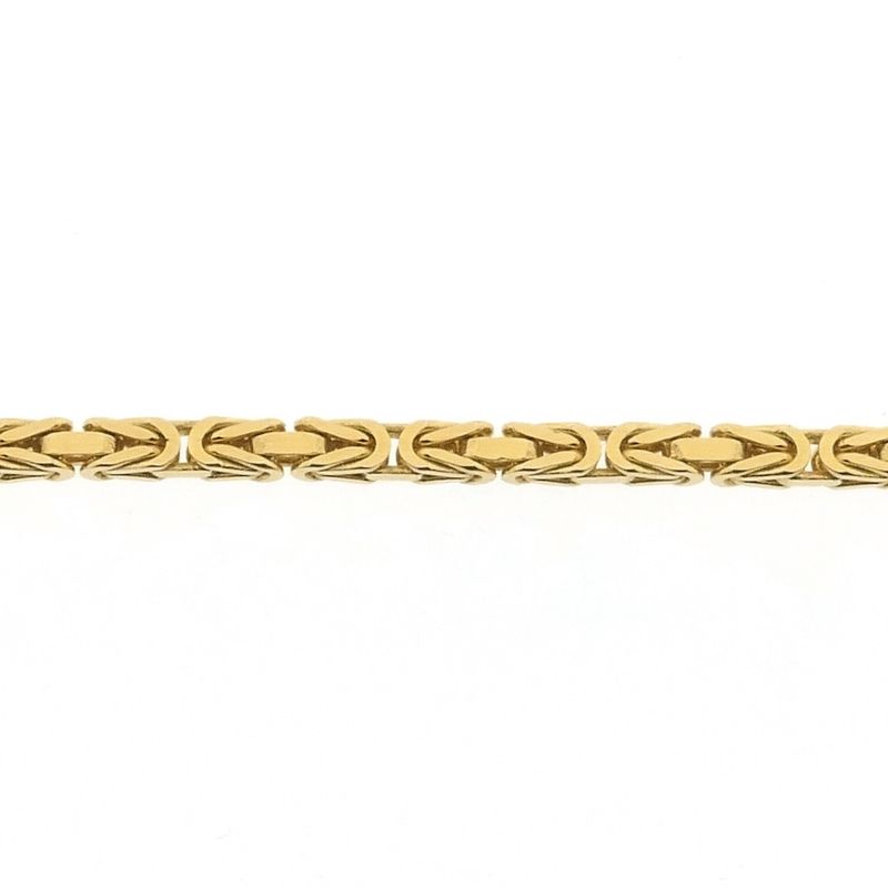 Image 5 of Gold square king chain | 61.5 cm