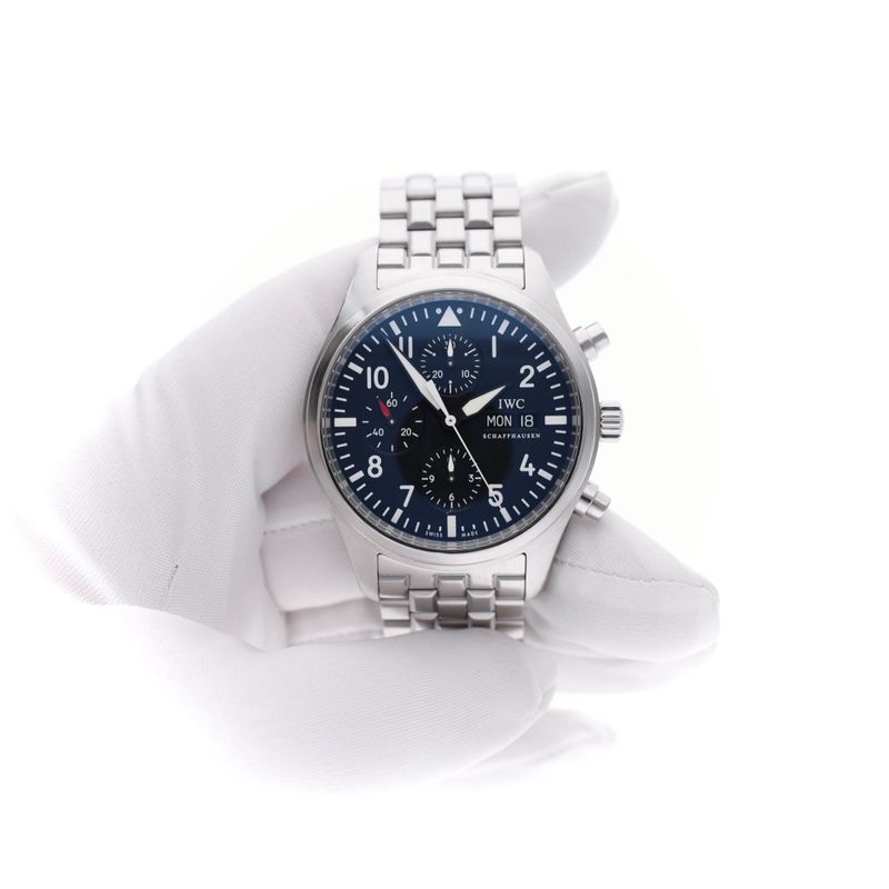 Image 10 of IWC Pilot's Chronograph 41mm IW371704; Automatic Men's Watch