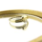 Image 2 of Gold solitaire ring with diamond; 0.04 ct.