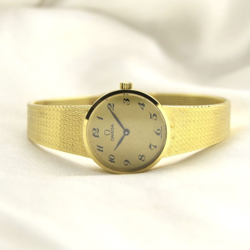 Image 7 of Omega Geneva 'Cocktail Watch'; 14k gold women's watch