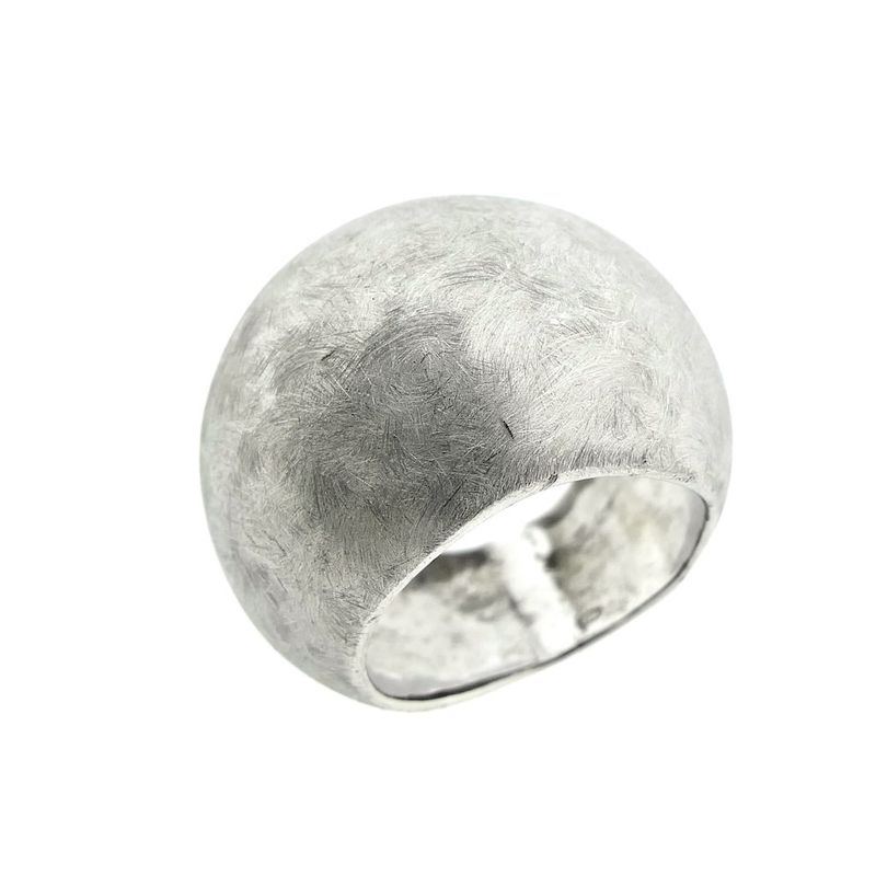 Image 1 of Silver robust and convex ring