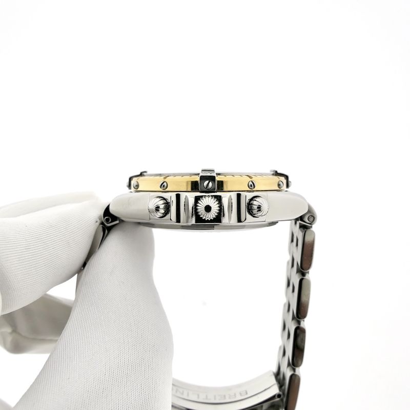 Image 5 of Breitling Crosswind Chronograph D13355; 18k gold/steel men's watch