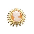 Image 8 of Vintage gold pendant/brooch with cameo