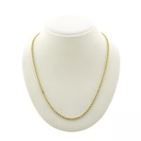 9K Twisted Link Chain | 46.5cm