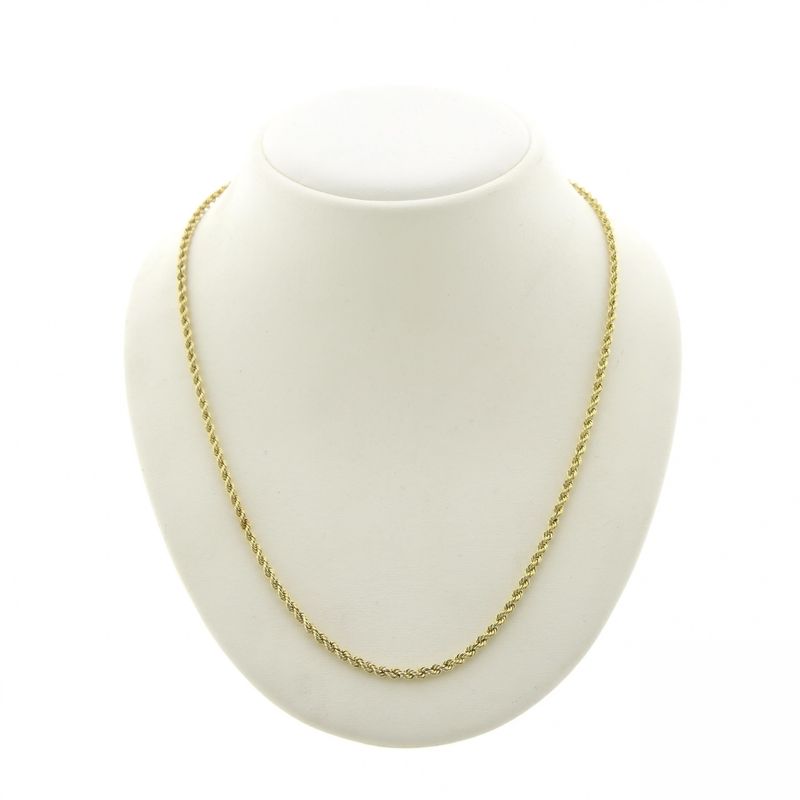 Image 1 of 9K Twisted Link Chain | 46.5cm