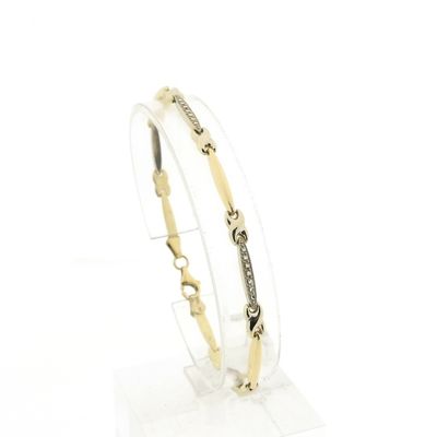 18K Gold fantasy link bracelet | 19 cm Image 1 of 18K Gold fantasy link bracelet | 19 cm