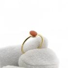 Image 7 of Gold ring with blood coral