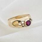 Image 7 of Gold ring with ruby