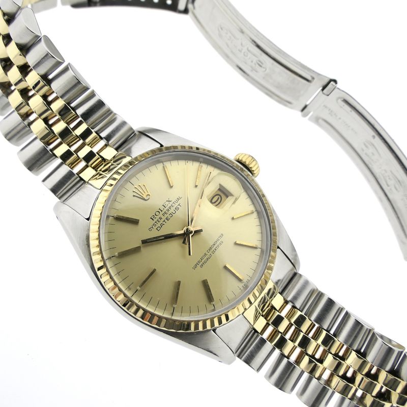 Image 12 of Rolex Datejust 36mm 16013; Vintage 18k gold/steel watch