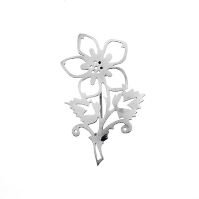 Silver brooch of a flower Image 1 of Silver brooch of a flower