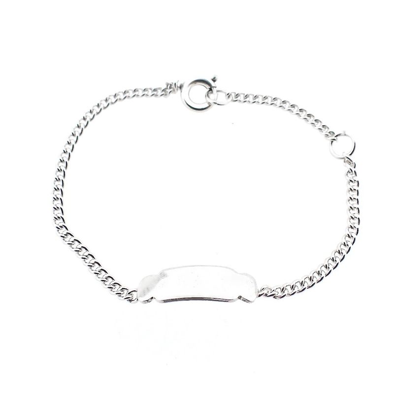 Image 1 of Silver link bracelet with engraving; Children | 11-13 cm
