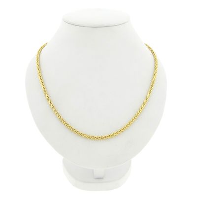 Image 1 of Gold square foxtail link chain