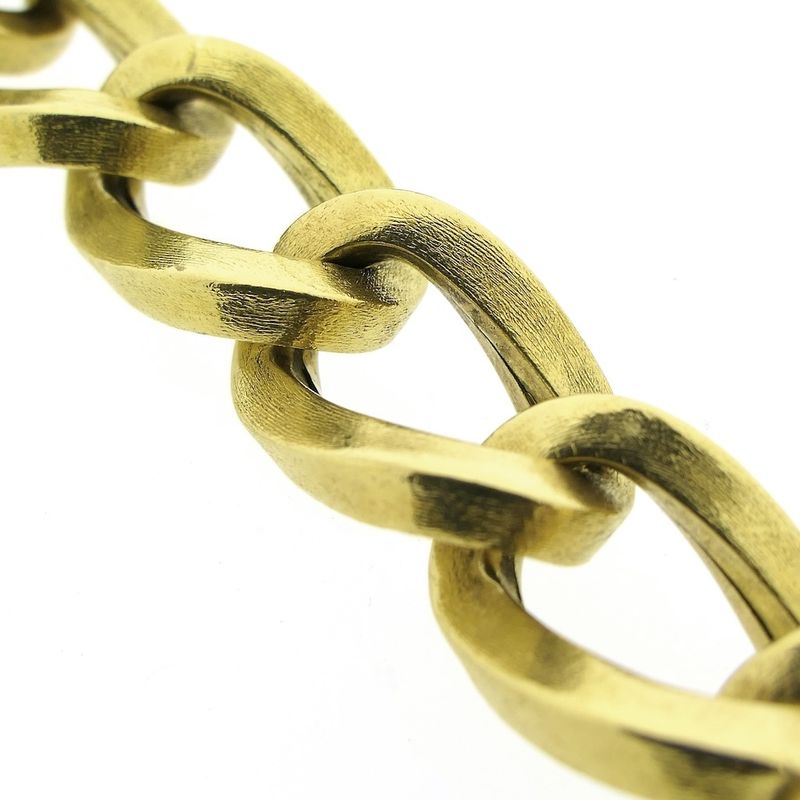 Image 7 of 18 carat gold gourmet link bracelet